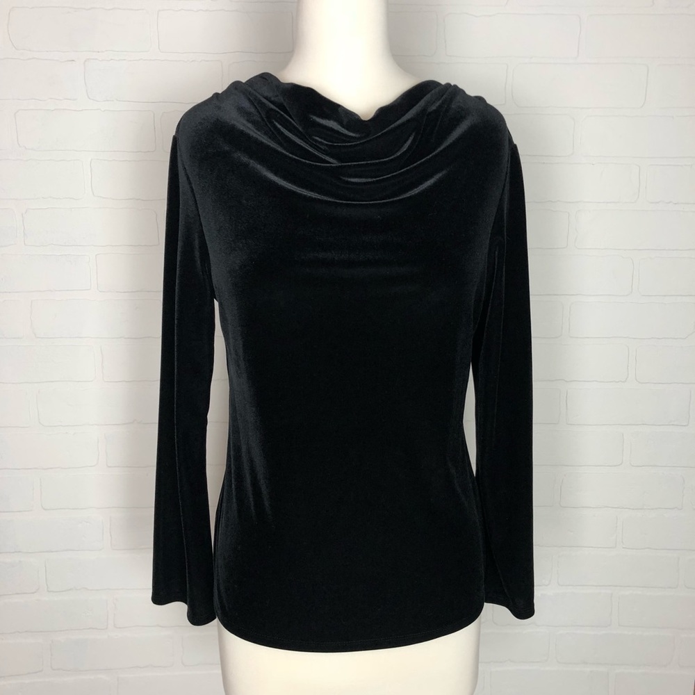 J.Jill Velvet Cowl Neck Top SP